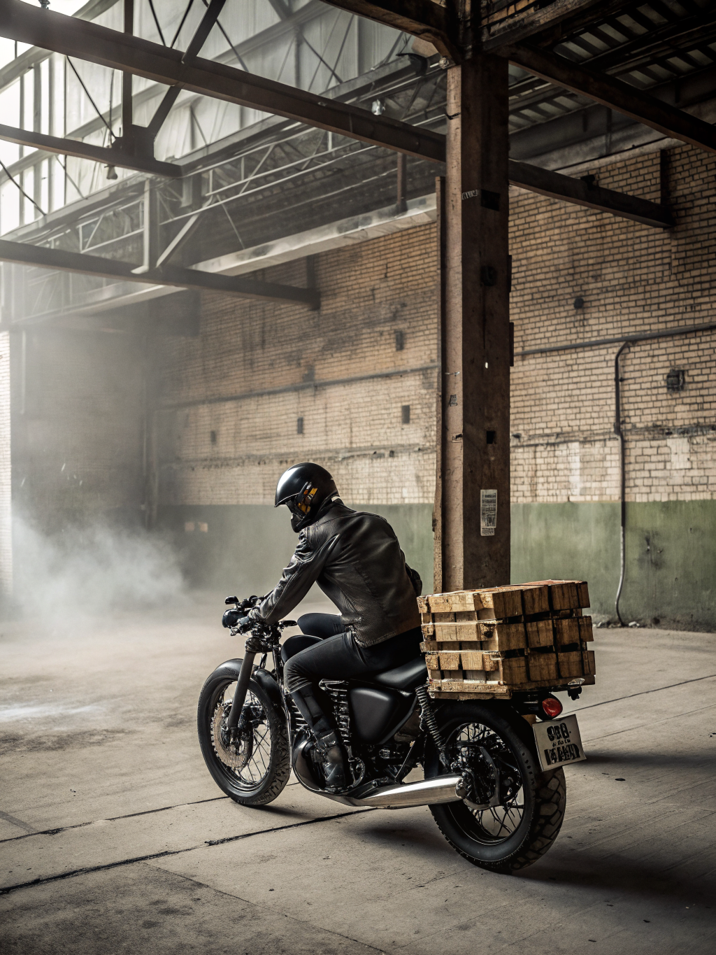 Motorcycle charity delivery run